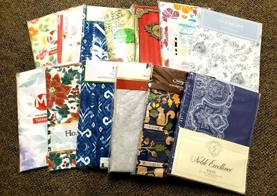 MULTI-BRANDS Table Clothes Various Sizes Shapes & Patterns Square Round Oblong Oval