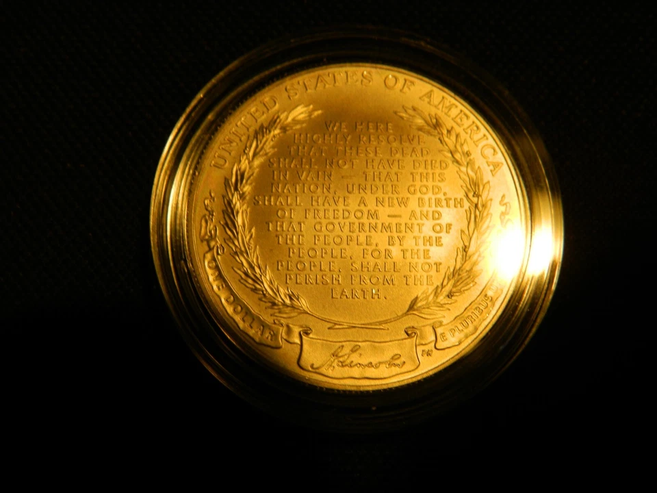 2009-P Abraham Lincoln Silver Commemorative Dollar In Box W C.O.A - Image 4 of 4