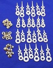  Regula Cuckoo Clock Hand Assortment 12 Sets Cream 60-90 mm Dials W/ HARDWARE