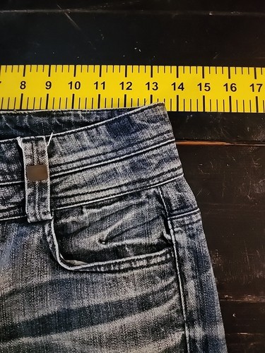 7 For All Mankind Mujer 28 Dojo Jeans Talla Flare, 28 Azul Elastizado EE. UU. 2 Botones - Imagen 7 de 10