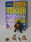 Vtg 1990 TMNT Storage Shell DON Near COMPLETE - MINT COND. + CARD & EXTRA WEAPON