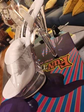 Funtaisma Clear Heels 7 Women's Shoes Open Toe Ankle Strap Sandals New