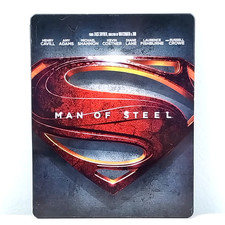Man of Steel DVD and Blue-Ray Movie Steelbook Metal Case