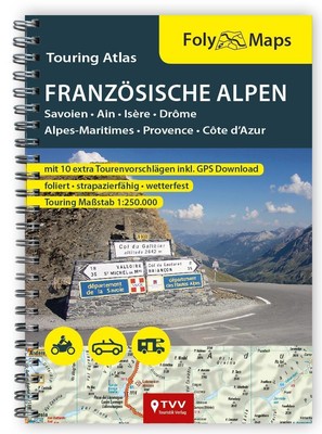 TVV Touristik Verlag GmbH FolyMaps Touringatlas Französische Alpen 1:250.000