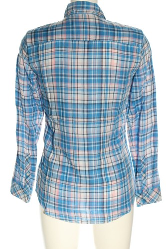 GAP Camicia a maniche lunghe Donna Taglia IT 38 blu-bianco-rosa stile casual - Foto 5 di 5