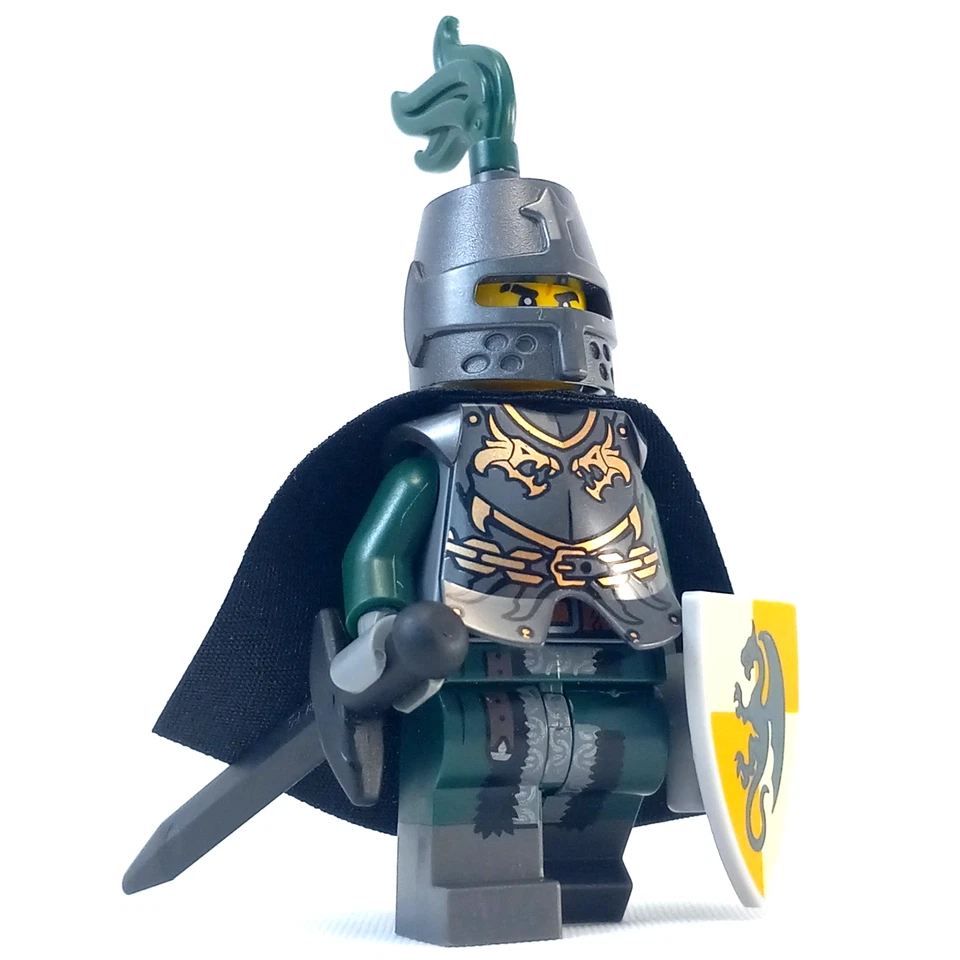 LEGO Castillo Dragón Caballero Aterrador Minifigura Reinos 852922 7947 CMF Armadura Foto 3 de 4