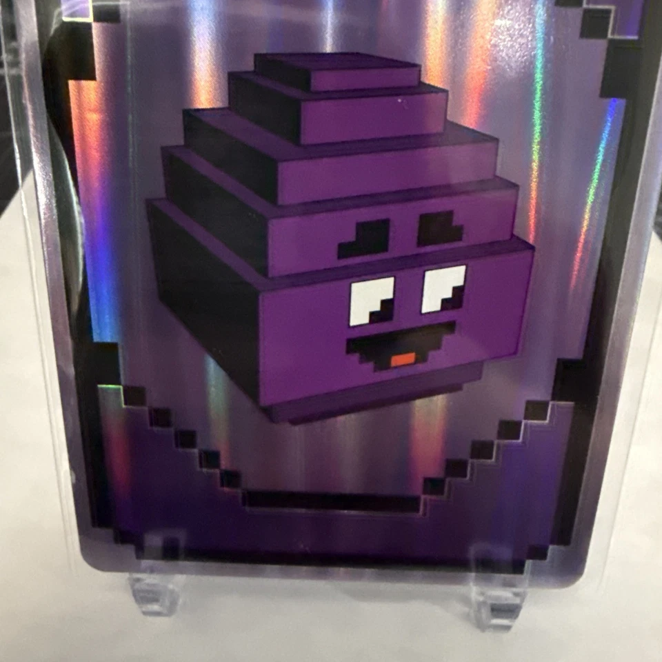 2025 McDonald’s Minecraft Adult Happy Meal Grimace Egg Card With Unused Code! - Image 2 of 3