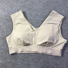 Tommie Copper Sports Bra Womens 2XL Beige Shoulder Support Activewear Gym Znergy