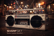 SHARP GF-7 RaRe Vintage Stereo Cassette Boombox