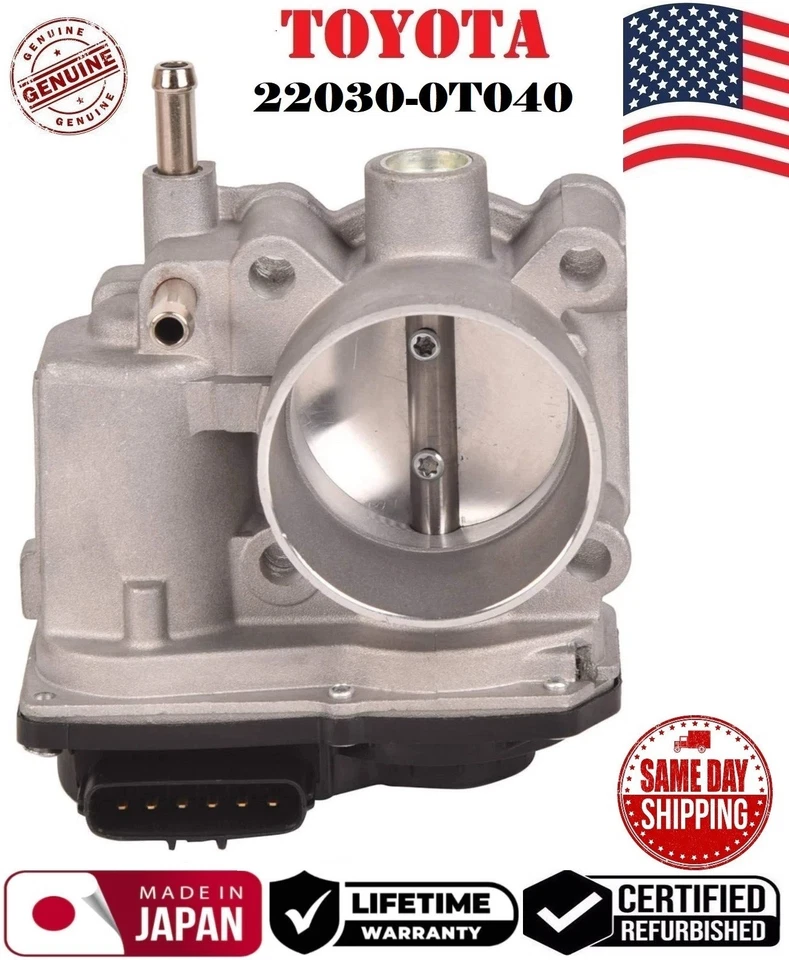 ✅ Cuerpo de acelerador GENUINO para Toyota Corolla Matrix 2009-2011 1,8 L #22030-0T040 Foto 3 de 3