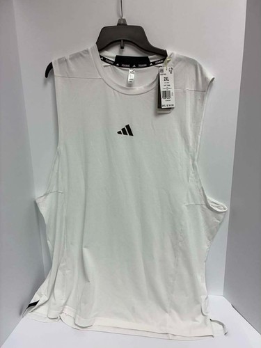 Adidas Mens Training Tank Top White IS3795 Sz 2XL XXL 196466365361| eBay