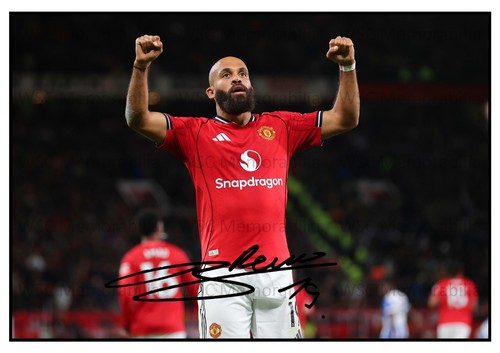 11061. Bryan Mbeumo Signed Pictures (A4 Prints) Man United Brentford Cameroon