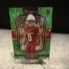 2025 Panini Select Will Johnson Green Prizm 428/699 Rookie Card