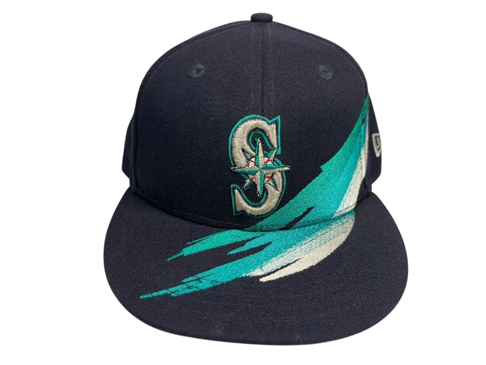 SEATTLE MARINERS New Era Teal/Blue MLB BASEBALL SNAPBACK Kid Team Fan YOUTH CAP - Image 2 of 4