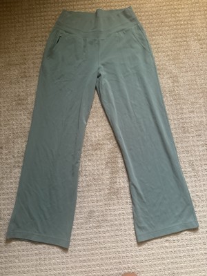 Athleta Women's Venice High Rise Wide Leg Pant Green Size Large Pull On