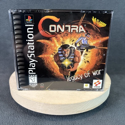 PlayStation 1 - Contra Legacy of War - No Manual / Glasses - Resurfaced & Tested