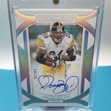 2024 Flawless Jerome Bettis AUTO /20 Signatures Silver On-Card Auto MINT SSP