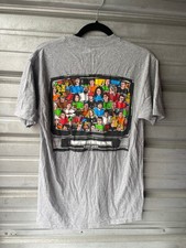 Powell Peralta Bucky Lasek TV STADIUM Skateboard Gray T-Shirt Men's M