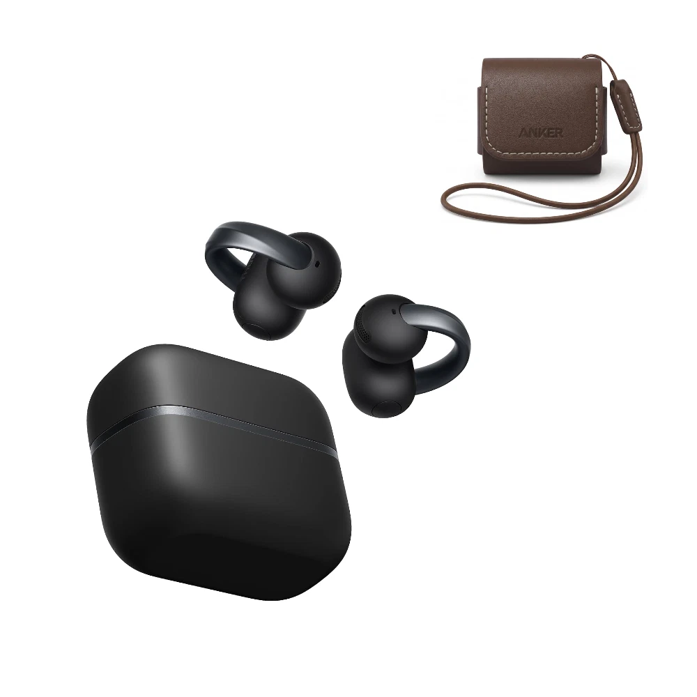 Anker soundcore AeroClip 2 Open-Ear Clip-On Earbuds for Crystal-Clear Calls