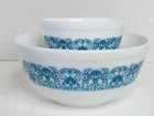New ListingSet Of 2 Vintage Pyrex Blue Horizon Mixing Bowls 403, 401