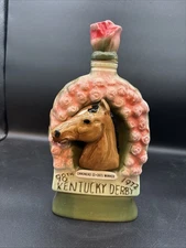 Jim Beam 98th 1972 Kentucky Derby Run For The Roses Whiskey Decanter Empty JB1