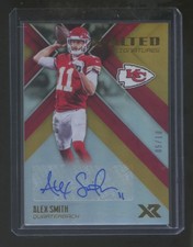 2017 panini XR  Alex smith gold PRIZM REFRACTOR AUTOGRAPH #ED 5/10 CHIEFS LEGEND