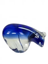Murano style Polar Bear Blown Glass 