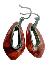 SILPADA 925 Sterling Silver Coral Dangle Earrings, 2 in.