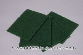Hi Tech Industries HT-6910 Green Scuff Pad, 6  X 9 