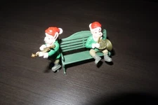 New Bright Holiday Express Musical Train Station MUSICAL ELVES figurines