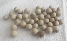 Antique Striped Clay Marbles Various Sizes 40 Vintage Marbles