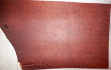 8"x10.5" DARK BROWN OIL TANNED UTILITY LEATHER COWHIDE avg 1.4mm thick 1998