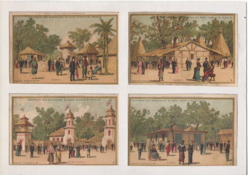 Chromos "Bon Marché" Minot - Exposition universelle 1889 - 4 images - Avant 1895 - Photo 1/1