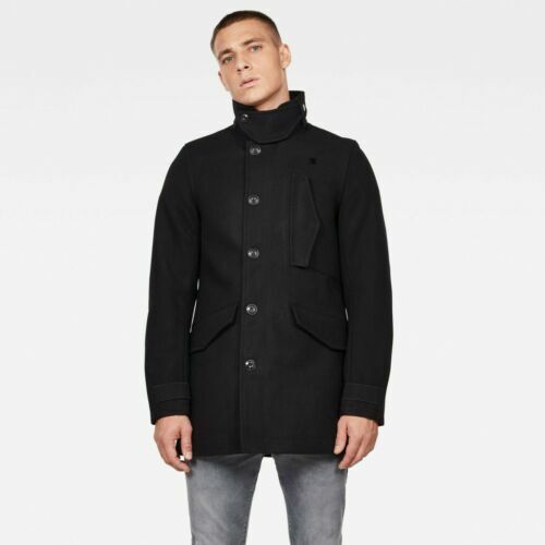 G-Star Raw Regent Garber Wool Trench Men Coat Wool Black size L