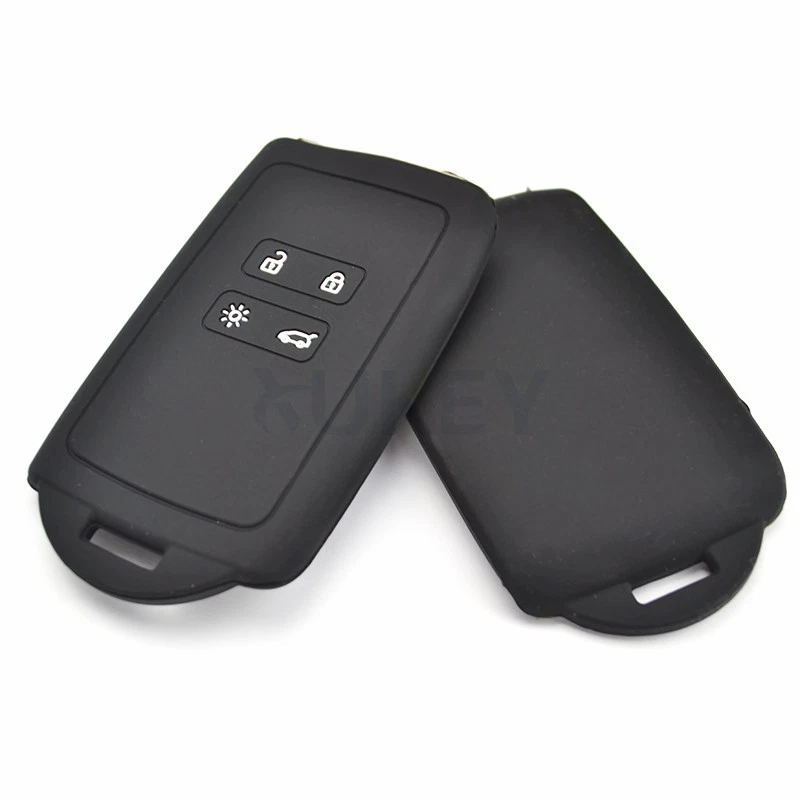 4 Button Silicone Key Cover For Renault Koleos Kadjar Megane 16- Remote Fob