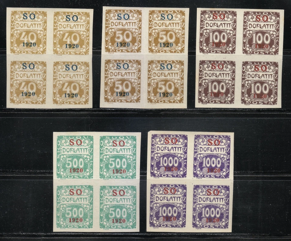 Checoslovaquia 1920 MNH Mi 1a-11 Portomarken - Silesia Oriental Sc J1-J11 debido ** Foto 4 de 4