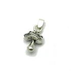 Genuine Sterling Silver Pendant Mushroom Solid Hallmarked 925 Handmade Nickel Free