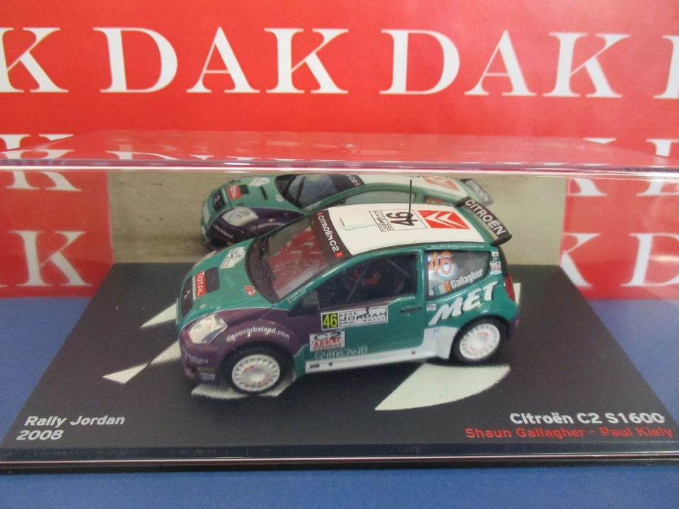 Die cast 1/43 Modellino Auto Citroen C2 S1600 Rally Jordan 2008 S. Gallagher - Immagine 4 di 4