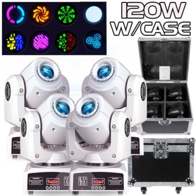 120W LED Moving Head Stage Light RGBW Gobo Spot Beam Disco DJ Party Lighting DMX