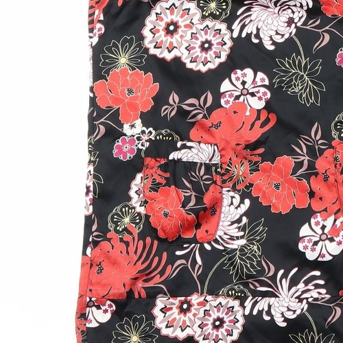 Debenhams Girls Black Floral Polyester blend Blouse Size 7 Years - Picture 12 of 12