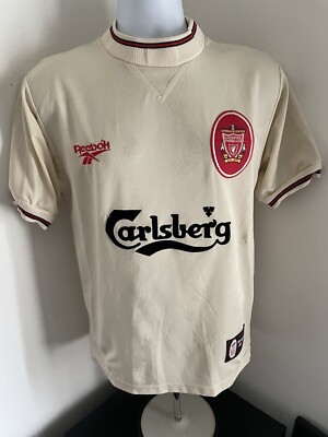 Liverpool FC Michael Owen Reebok 1996/1997 Away Shirt Mens Size 34