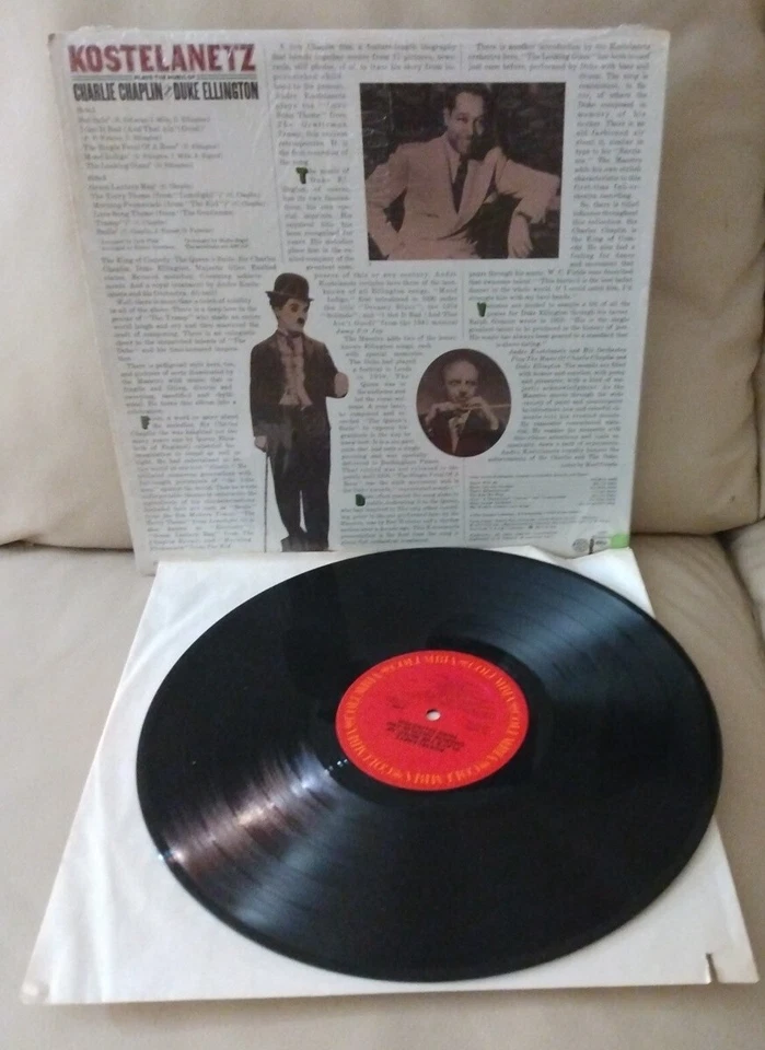 Kostelantez Plays the Music of Charlie Chaplin Duke Ellington PC 34660 Album LP - Image 2 of 4