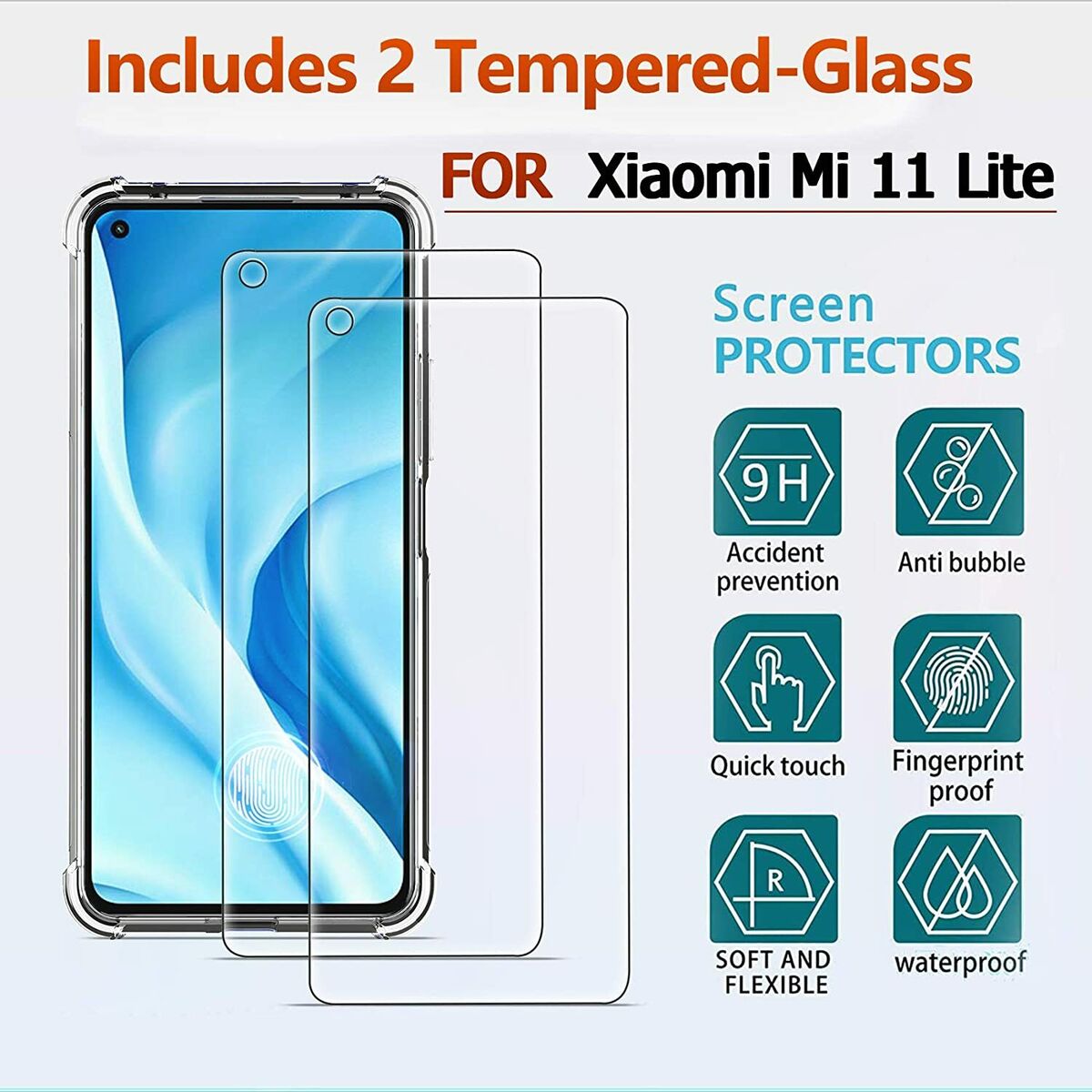 For Xiaomi Mi 11 Lite Case Silicone Soft Funda Back Protective Cover For Xiaomi  Mi 11