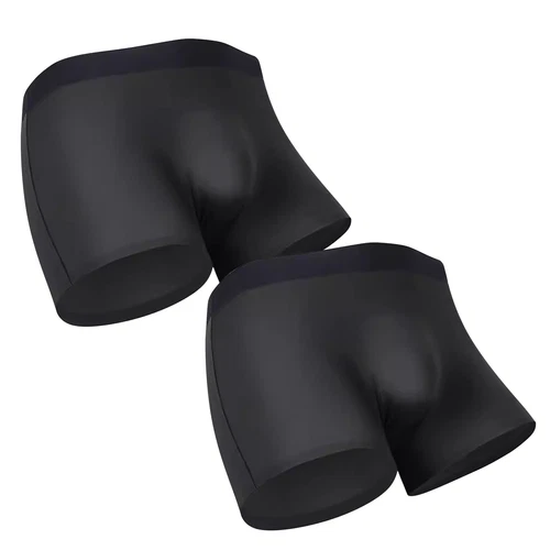 3 PIEZAS Hombres 3D-Bolsa Boxer Calzoncillos Anti-Rozaduras Ropa Interior Seda Hielo Transpirable - Imagen 23 de 38