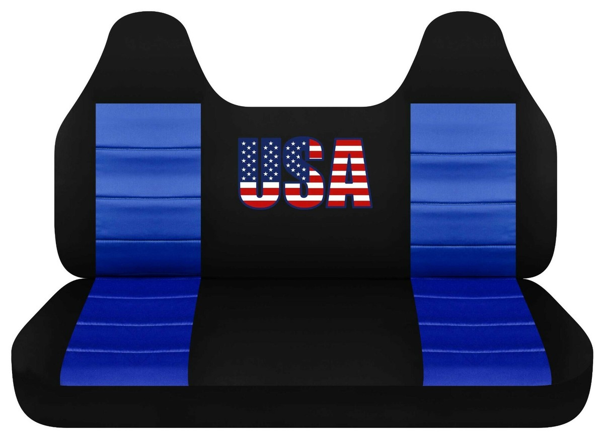 Semi-Custom Seat Covers For 1992-2003 Chevy S10 Truck Front Bench (with 2 Headrests)