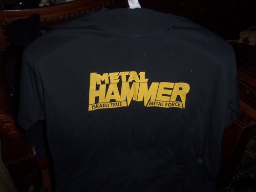 OFFICIAL ISRAEL METAL HAMMER T-SHIRT XL 
