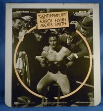 RCA CED VIDEODISC - GENTLEMAN JIM with Errol Flynn