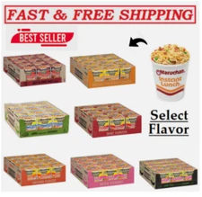 (12 ct)Maruchan Instant Lunch Beef, Ramen Noodle Soup,(Select Flavor)