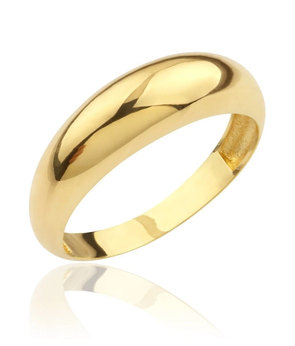14K Solid Gold Dome Ring 14K Solid Gold Dome Shape Ring Stacking Dome Ring