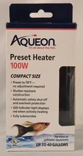 Aqueon Compact Size Aquarium 100W Fish Tank Preset Heater-Up To 40 Gallons-NIOB